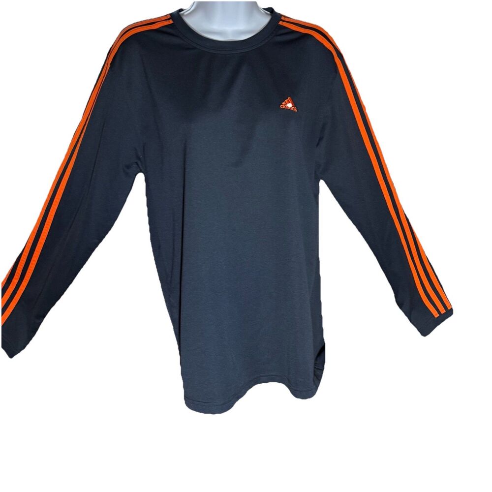 Adidas ATS Thermo System Cool Dry Long Sleeve Athletic Soccer Shirt Men Blue M